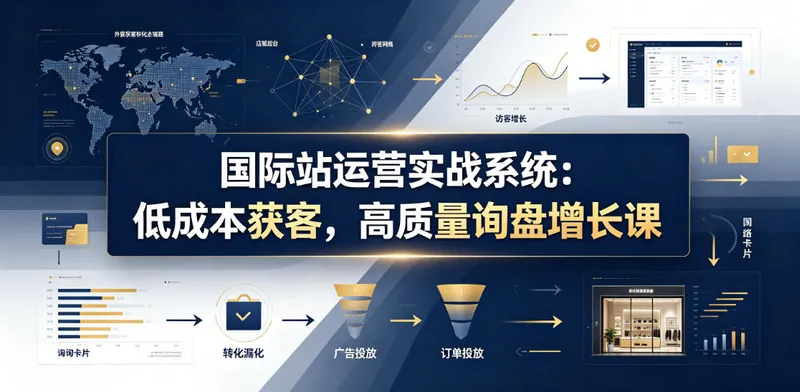 国际站运营实战系统：低成本获客，高质量询盘增长课(更新26年)