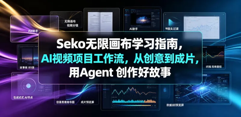 422b164043492051bd0a7f218b30c92f.jpeg Seko无限画布学习指南,AI视频项目工作流,从创意到成片,用Agent 创作好故事