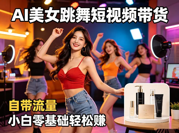 da0e615854c5c80a8d26936dc5cc1151.jpeg AI美女跳舞短视频带货:自带流量,小白零基础轻松賺,详细拆解
