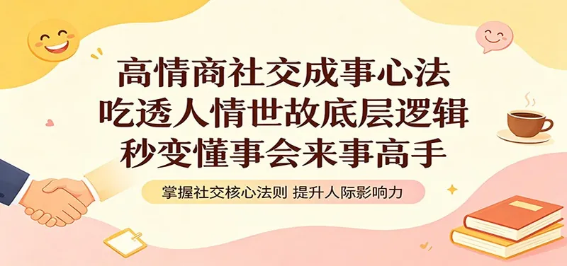 df0f42e201e6f2301af54b9306b1697d.jpeg 高情商社交成事心法:吃透人情世故底层逻辑,秒变懂事会来事高手