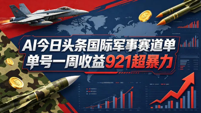 35c6d9ec04725c76816ba1950d9711de.jpeg AI今日头条国际军事赛道,单号一周收益921,超暴力