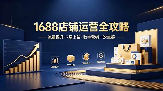42b866c2d8b8ac2ae4a20f6db0da18f3.jpeg 1688店铺没流量?产品上架不到7星?数字营销不会投?全套运营技能一次学(更新6月