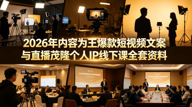 22c43896409b82fa4134b3bae5eecb06.jpeg 2026年内容为王爆款短视频文案与直播茂隆个人IP线下课全套资料(价值4980)