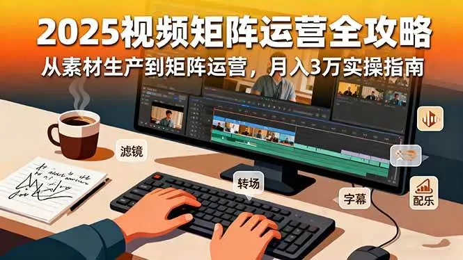 9bcf95fcfdb95c2085aca8dcc22e15a4.jpeg (16333期)2025短视频矩阵运营全攻略:从素材生产到矩阵运营,月入3万实操指南
