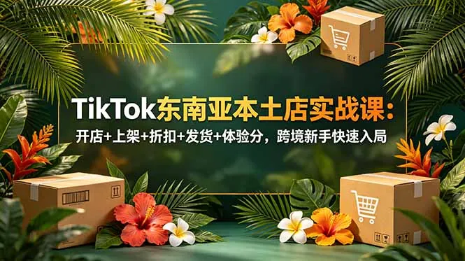 c775b521df05573364a16f5edc7c17ec.jpeg TikTok东南亚本土店实战课:开店+上架+折扣+发货+体验分,跨境新手快速入局