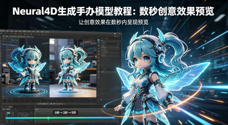 93bb6c30b354fe450b2f6fd19bc15aad.jpeg Neural4D生成手办模型教程,让创意效果在数秒内呈现预览