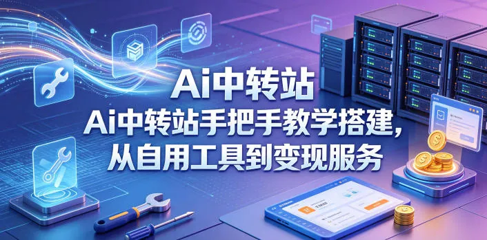 db8bd24269c0bad0918d22cbfe1778e6.jpeg Ai中转站手把手教学搭建,从自用工具到变现服务