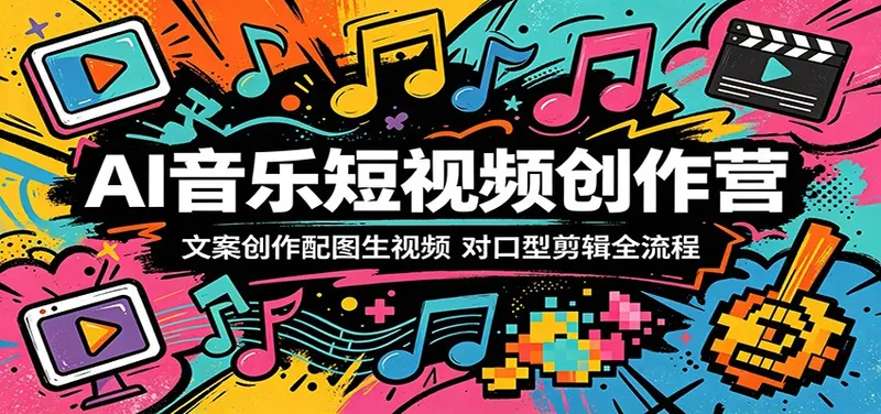 4db5b79a00132ae0022bb07e6bad6460.jpeg AI音乐短视频创作营:文案创作配图生视频,对口型剪辑全流程