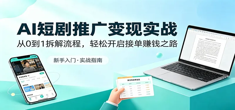 089f692d1989644db0665c2b440c08b4.jpeg AI短剧推广变现实战:从0到1拆解流程,轻松开启接单赚钱之路