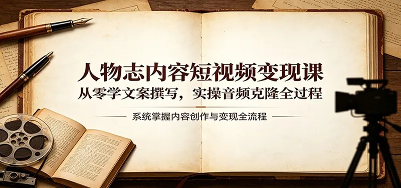 ee297835f78f20940b38e47d32de88ea.jpeg 人物志内容短视频变现课:从零学文案撰写,实操音频克隆全过程