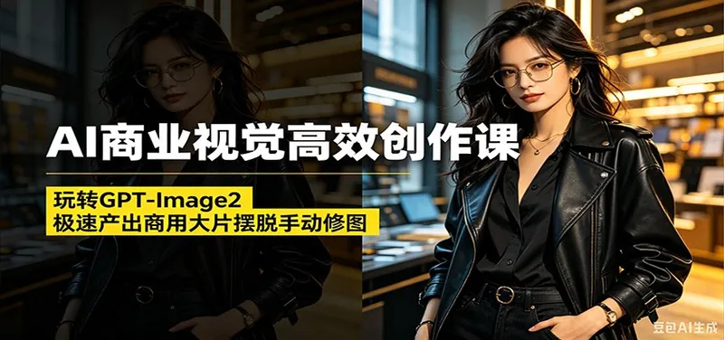 图片[1]|AI商业视觉高效创作课：玩转GPT-Image2，极速产出商用大片摆脱手动修图(更新)|网赚金库 | 网创项目|副业兼职|轻创业|