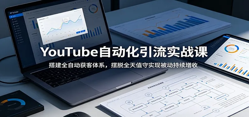 9a9cc96fc3f87cb89594b018561b8411.jpeg YouTube自动化引流实战课:搭建全自动获客体系,摆脱全天值守实现被动持续增收