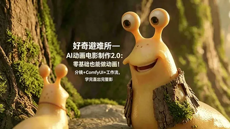 cb879ee24a164a2b31bca452e8b7d87f.jpeg 好奇避难所—AI动画电影制作2.0:零基础也能做动画!分镜+ComfyUI+工作流,学完直出完整影片