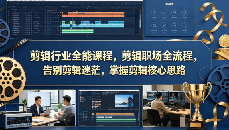 a18c1625218124c93274df2ff3a2d46d.jpeg 剪辑行业全能课程,剪辑职场全流程,告别剪辑迷茫,掌握剪辑核心思路