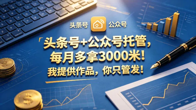 23465ab5fda0680894a8d9cecad2e034.jpeg 头条号+公众号托管,每月多拿3000米!我提供作品,你只管发!【揭秘】