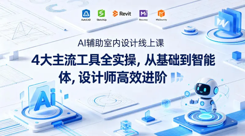 520f7da60d3f06b171a548b487e9e245.jpeg AI辅助室内设计线上课|4大主流工具全实操,从基础到智能体,设计师高效进阶