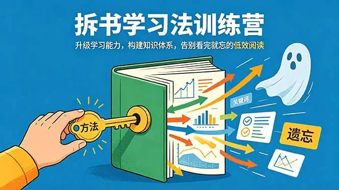 8d2929c3cc20b55e4faa0156a8838f27.jpeg 拆书学习法训练营,升级学习能力,构建知识体系,,告别看完就忘的低效阅读