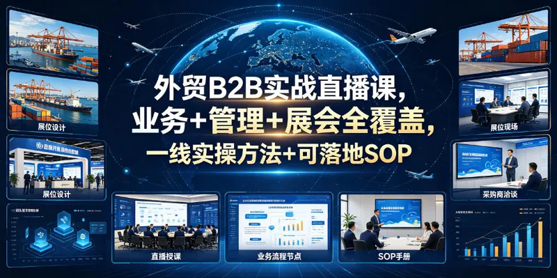 af5ebe44fb6054c66d7e658358e73e62.jpeg 外贸B2B实战直播课,业务+管理+展会全覆盖,一线实操方法+可落地SOP