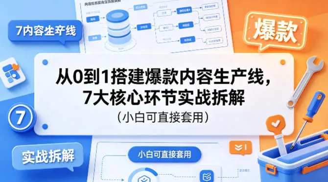 2f287ba1b7ee73a3118257f03056184c.jpeg 从0到1搭建爆款内容生产线,7大核心环节实战拆解(小白可直接套用)