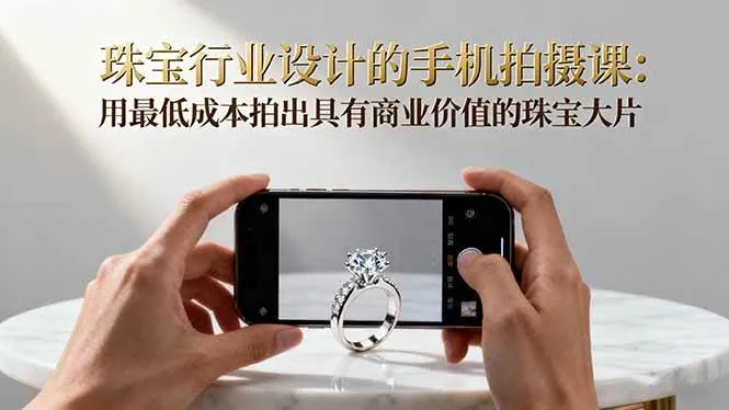 3c8aff0a2e257b432641677e98d8b943.jpeg (16385期)珠宝行业设计的手机拍摄课:用最低成本拍出具有商业价值的珠宝大片!