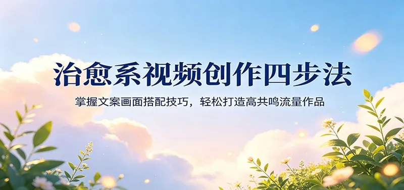 085c6bf82cb81361f39ca09c77e39515.jpeg 治愈系视频创作四步法:掌握文案画面搭配技巧,轻松打造高共鸣流量作品