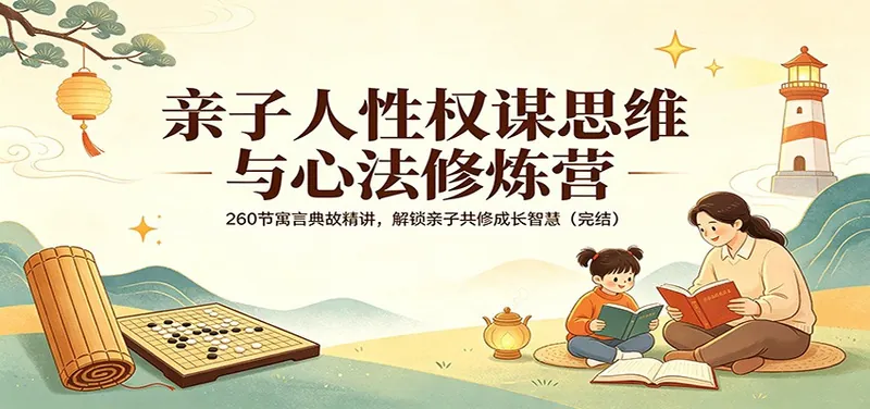 446c73ee041528e13fa851f4f71d93d0.jpeg 亲子人性权谋思维与心法修炼营:260节寓言典故精讲,解锁亲子共修成长智慧(完结)