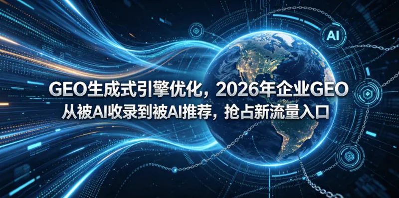 dd65db94e6c99583e4b08592291c7976.jpeg GEO生成式引擎优化,2026年企业GEO从被AI收录到被AI推荐,抢占新流量入口