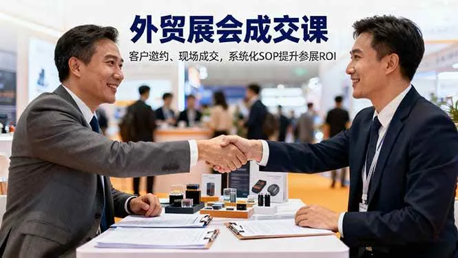 a8c2e8e67c52d6c0a26ee68767e6f6a5.jpeg (16356期)外贸展会成交课,含目标制定、客户邀约、现场成交,系统化SOP提升参展ROI