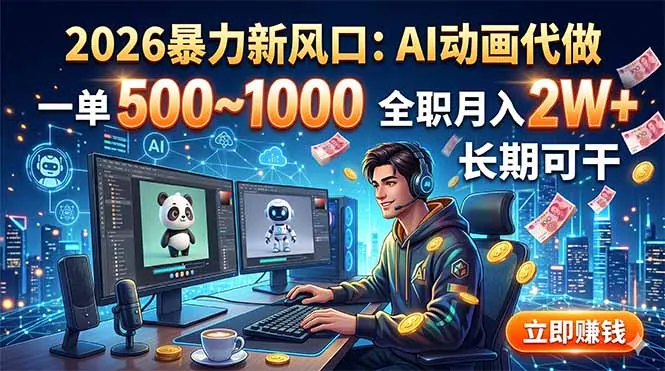 fc353e28c12574db73c9a52251237857.jpeg 2026暴力新风口:AI动画代做,一单500~1000,全职月入2W+,长期可干