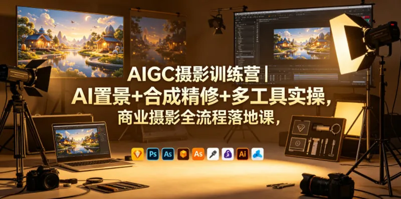 08dbca25b4e0ed89a869c1c870ba1769.jpeg AIGC摄影训练营|AI置景+合成精修+多工具实操,商业摄影全流程落地课