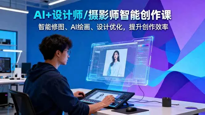 8a5fbadcdde30cc71b6ae40402d146b8.jpeg (16398期)AI+设计师/摄影师智能创作课:智能修图、AI绘画、设计优化,提升创作效率