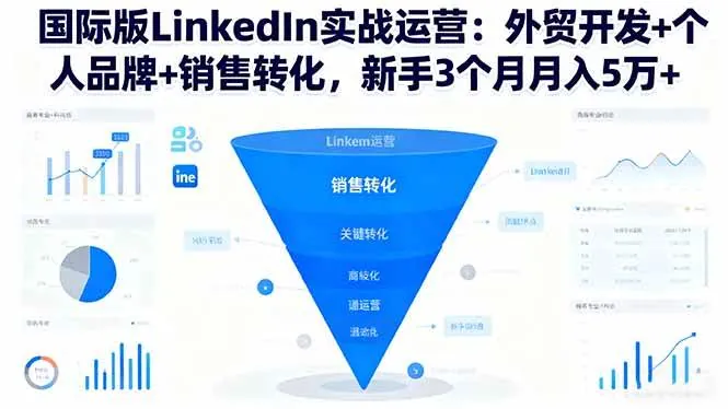 4d7d0f0696c2c8d17c7460bbcacf112a.jpeg (16397期)国际版LinkedIn实战运营:外贸开发+个人品牌+销售转化,新手3个月月入5万+