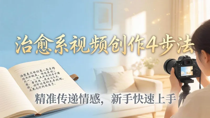 11758be774dd55e83443f30c7455507e.jpeg (18165期)治愈系视频创作4步法:从文案打磨到画面呈现,精准传递情感,新手快速上手出优质内容