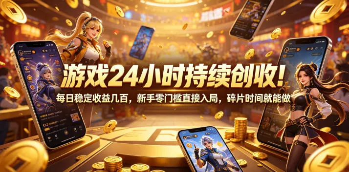 c37a34a2da7ca2ce4417b8e5a3fa5bd7.jpeg 游戏24小时持续创收!每日稳定收益几百,新手零门槛直接入局,碎片时间就能做【揭秘】