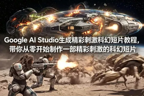 Google AI Studio生成精彩刺激科幻短片教程，带你从零开始制作一部精彩刺激的科幻短片【双语字幕】