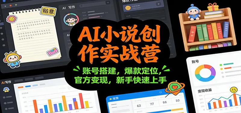 d38dfc08494f08c182625e763a21e226.jpeg AI小说创作实战营:账号搭建,爆款定位,官方变现,新手快速上手