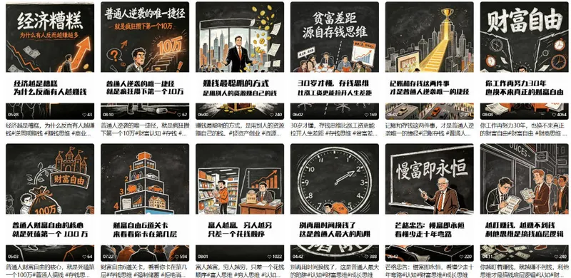 31ae37907e518653f44943fcc821b684.jpeg 【AI书单】财富书籍图文解读玩法,一键直出,几十条视频,跑出1000单,全流程拆解,新手也可以上手