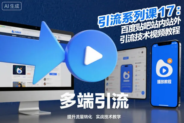 091b30d51f3578d5bce4369c481bc4ba.jpeg 引流系列课17:百度贴吧站内站外引流技术视频教程