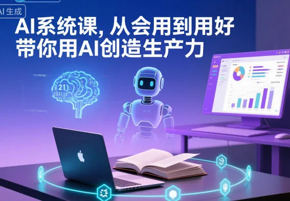 eee1849b9d89bd0d081bc0705e8f1d43.jpeg AI系统课,从会用到用好,带你用AI创造生产力