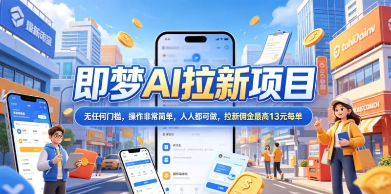 f8c3f97de1d9bb9cf2d95637e8575091.jpeg 2026年即梦AI拉新项目最新玩法,无任何门槛,操作非常简单,人人都可做,拉新佣金最高13米每单(更新6月30日)