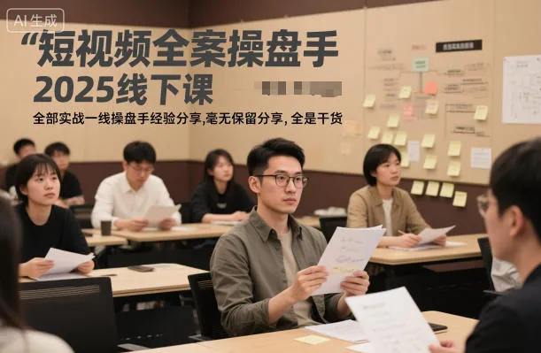 9a640855b34359bbac4c1a0f5d649f5b.jpeg 短视频全案操盘手2025线下课,全部实战一线操盘手经验分享,毫无保留分享,全是干货