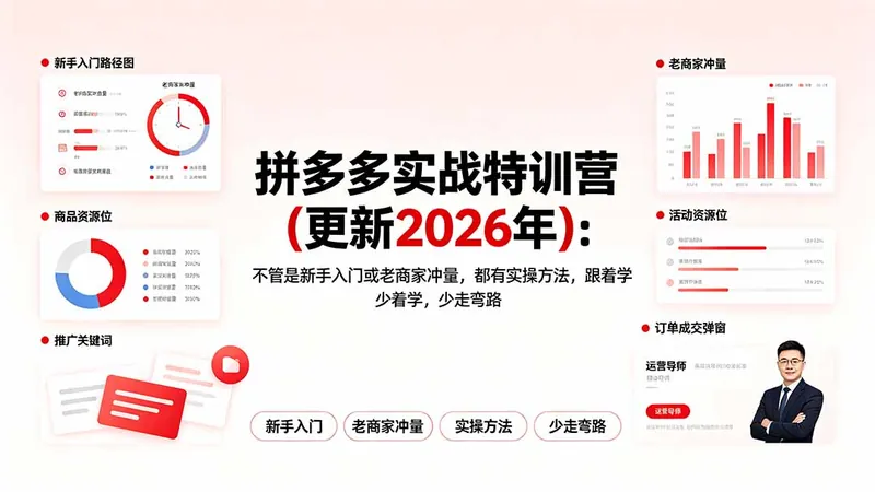 拼多多实战特训营(更新2026年