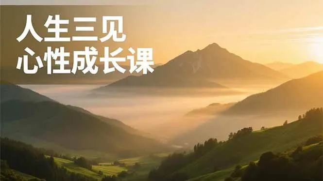 8ce0853b0e78cefe38b1182df7b69794.jpeg (16897期)人生三见心性成长课,见天地众生自己,搞透人性安顿身心,活出清晰自我,内在富足无价