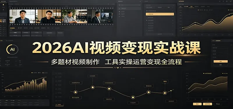 a2f1b4d2fe5bd05773363213da99aeac.jpeg 2026AI视频变现实战课:多题材视频制作,工具实操运营变现全流程