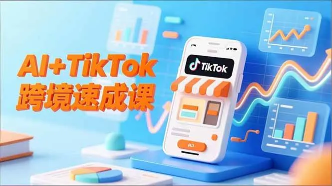 280af0eb8b2b48f67fcaada11ffed1ea.jpeg (16745期)AI+TikTok跨境速成课,智能翻译、店铺定位、流程拆解,7天高效上线运营