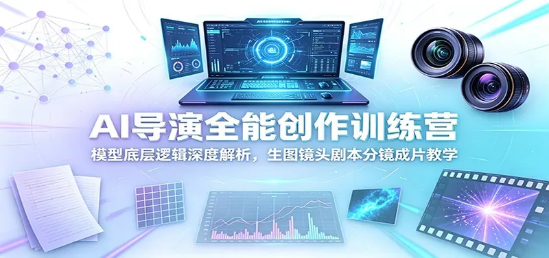90f43069aa409f24fdae203e513472fd.jpeg AI导演全能创作训练营:模型底层逻辑深度解析,生图镜头剧本分镜成片教学