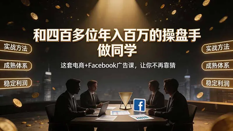 c76ae2b5c096df3143ed72ca4a31fc56.jpeg 和四百多位年入百万的操盘手做同学——这套电商+Facebook广告课,让你不再靠猜【原创双语字幕】