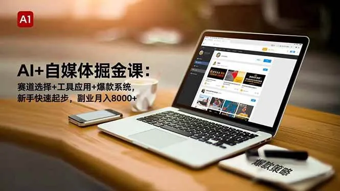 7b1d7979cfe693c827f48efb3cdd550e.jpeg (16657期)AI+自媒体掘金课:赛道选择+工具应用+爆款系统,新手快速起步,副业月入8000+