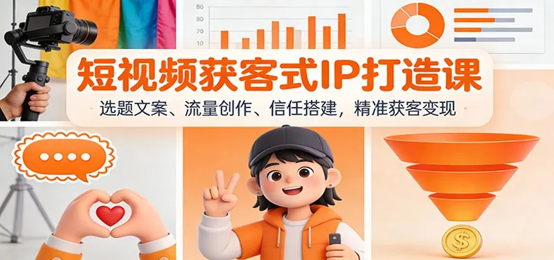 049a7bbe81192bc93913a3145437a6d5.jpeg 短视频获客式IP打造课:选题文案、流量创作、信任搭建,精准获客变现