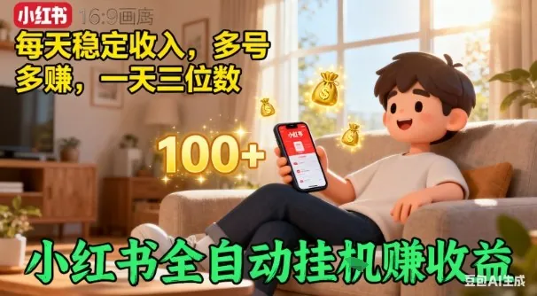 f43b482acc5f94704a3d587fb268fdfc.jpeg 小红书自动挂G賺收益,每天稳定收入,多号多賺,一天三位数【揭秘】
